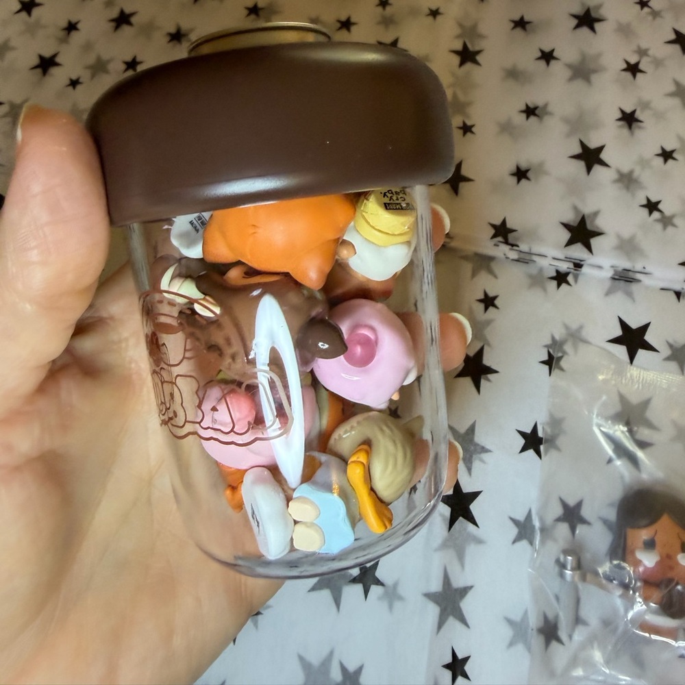 POP MART Crybaby Coffee Bean Jar + 10 Random Pop Beans (Open Box) ☕✨